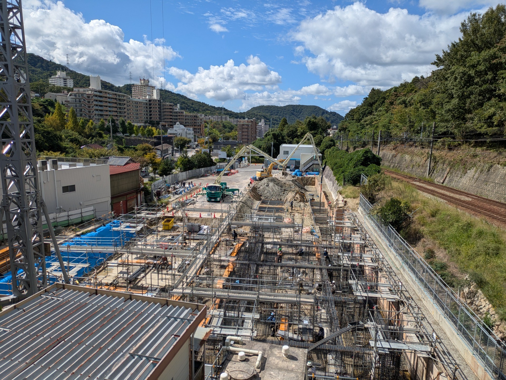 鉄筋の組み立て