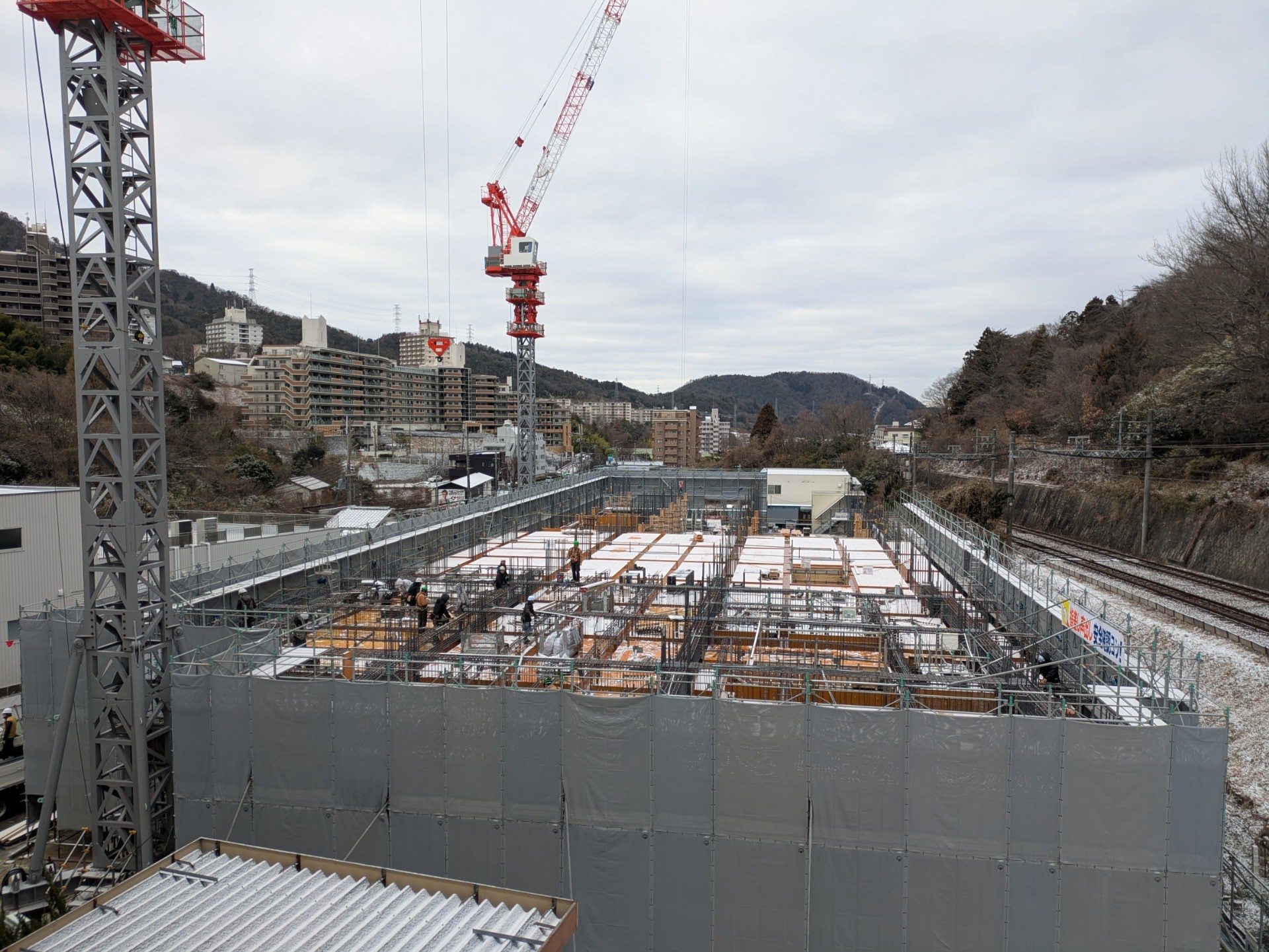 雪の日の現場レポート